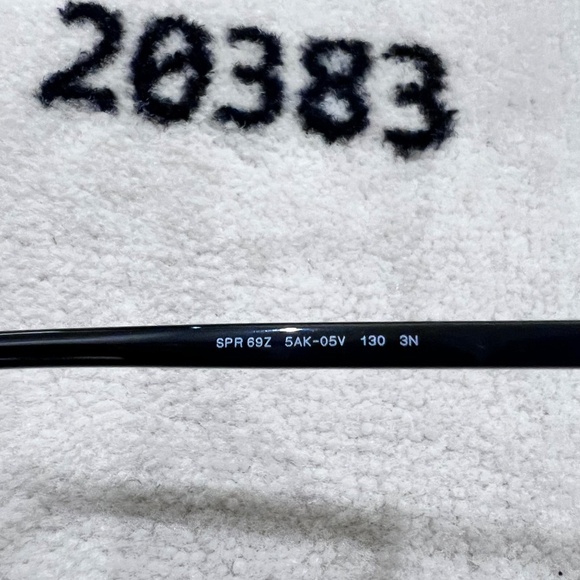 Prada 0PR 69ZS Gold Frame Green Lenses Logo Shield Wrap Mask Runway Sunglasses - Picture 14 of 15